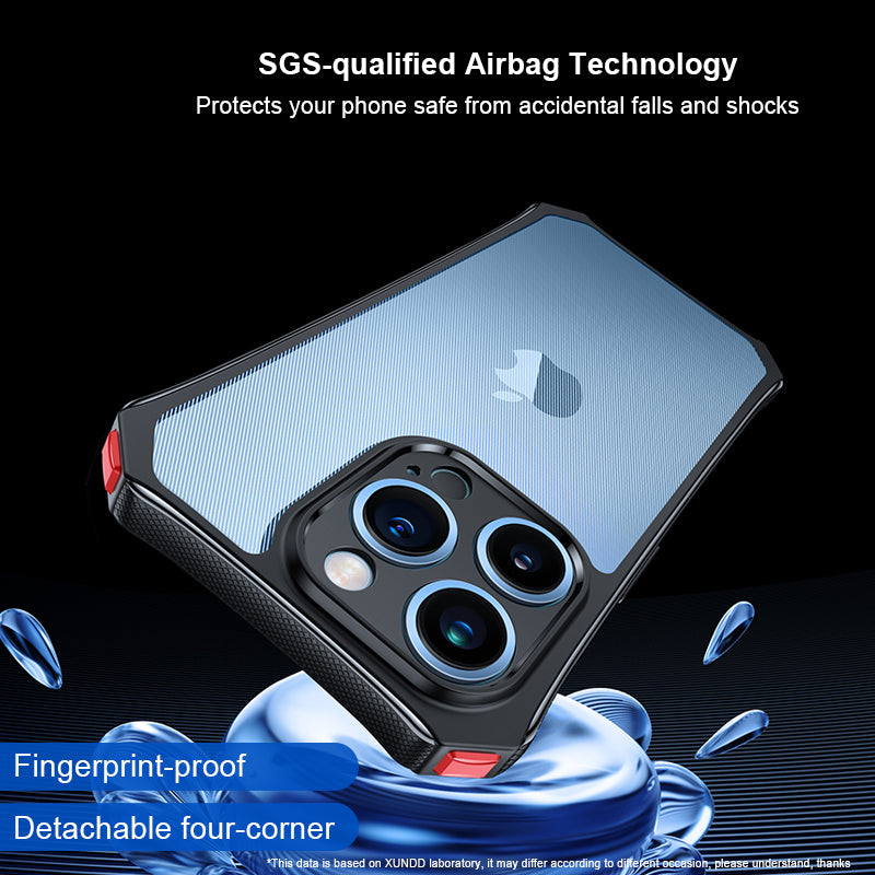 Zadní kryt XUNDD pro iPhone 13 Pro Max 6,7 palce čtyřrohový airbag akryl + TPU kryt Zadní kryt XUNDD pro iPhone 13 Pro Max 6,7 palce čtyřrohový airbag akryl + TPU kryt